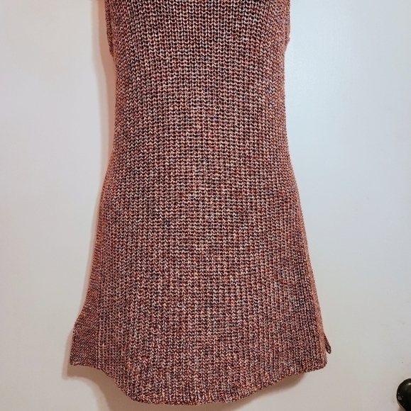 Ella Moss Multicolor Ribbed Knit Sleeveless Tank Medium - Picture 6 of 11